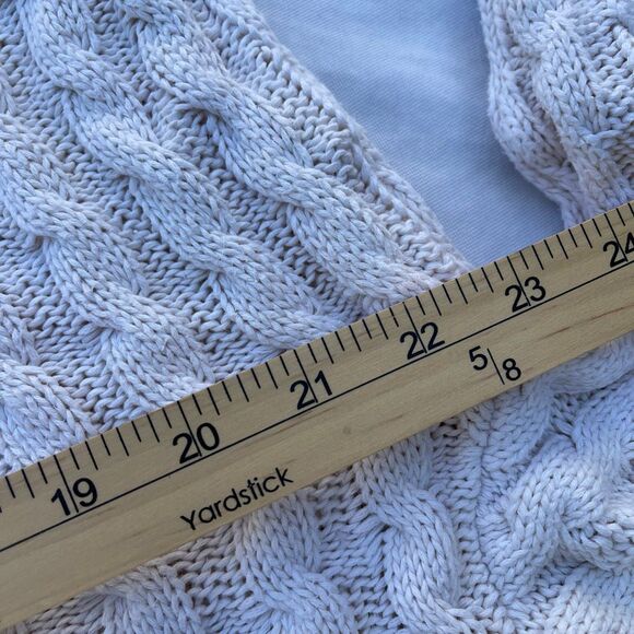 London Fog size L 100% cotton cable knit sweater. - Picture 4 of 9